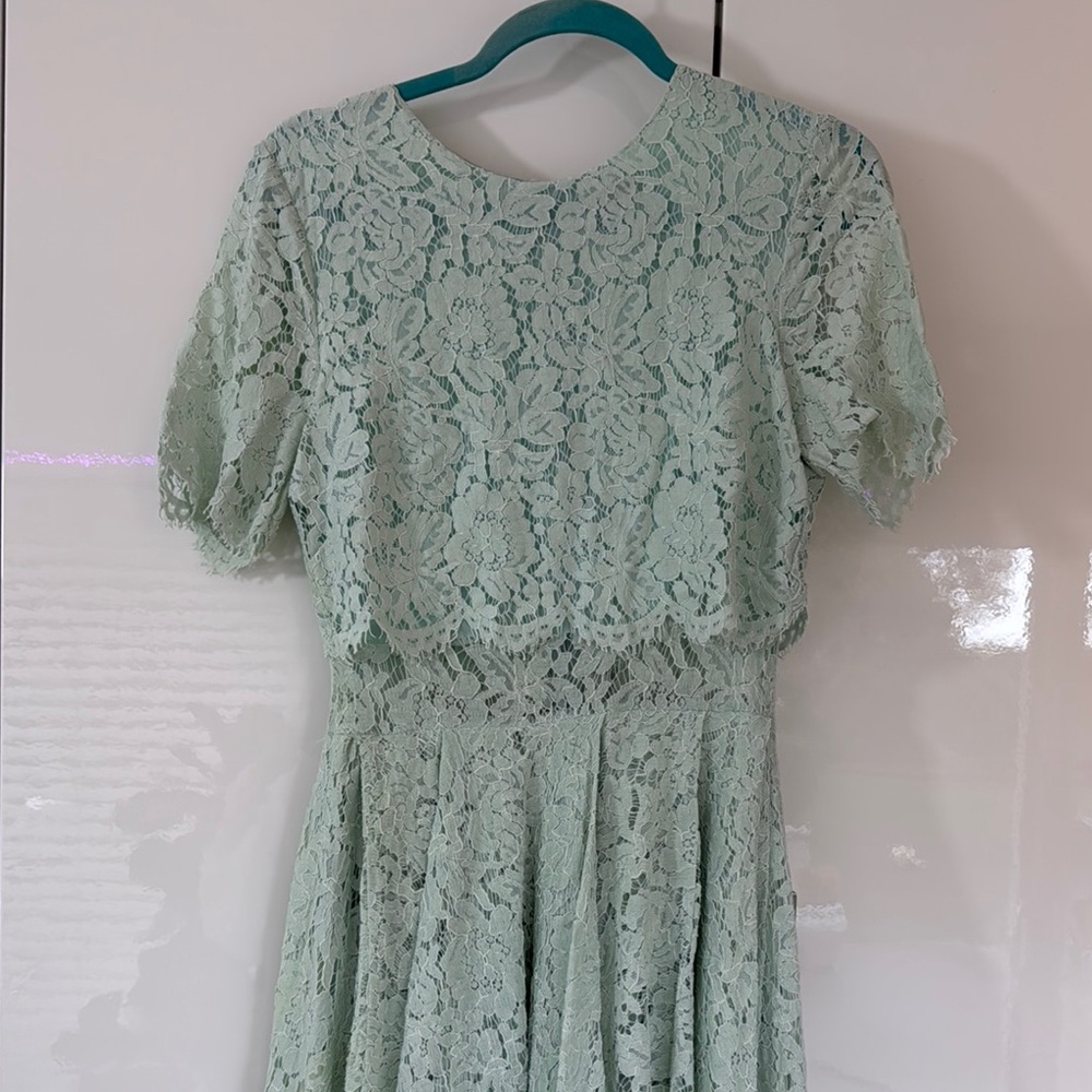 Mint Green Lace Dress
